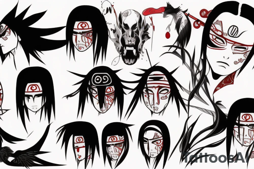 itachi uchiha tattoo idea