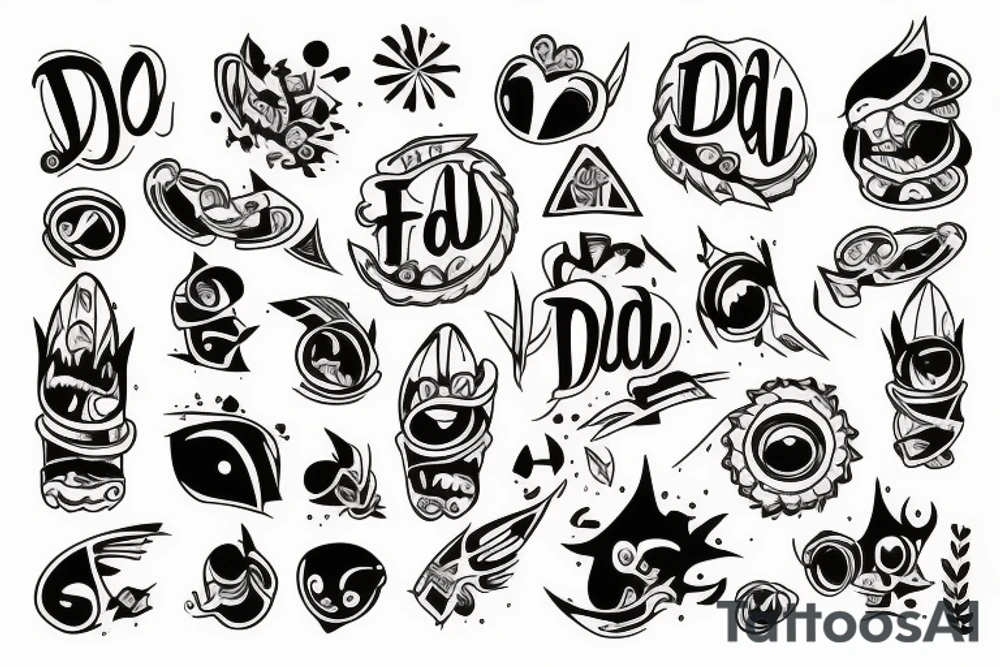 todler with dad tattoo idea