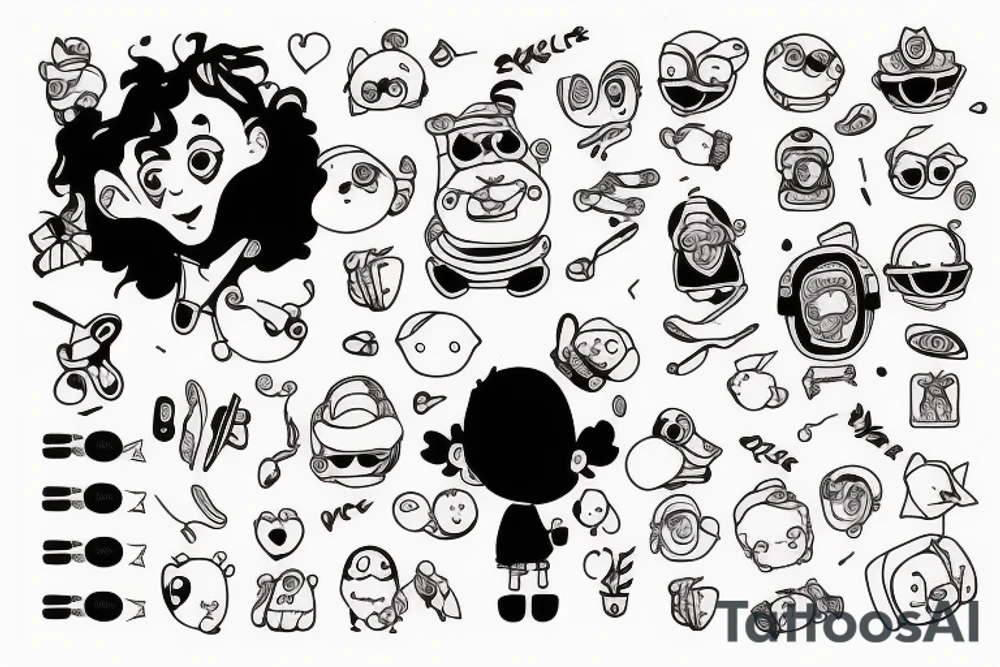 toddler with dad tattoo idea