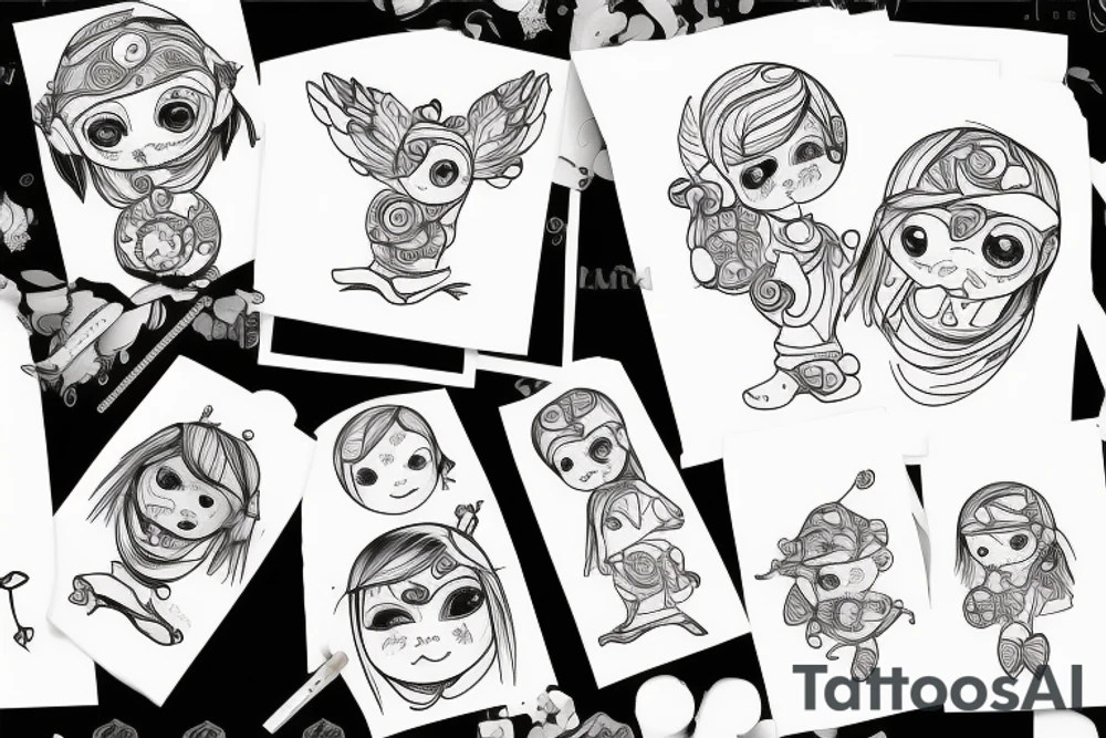 toddler with dad tattoo idea