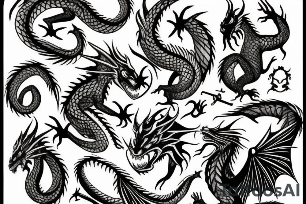 dragon tattoo idea
