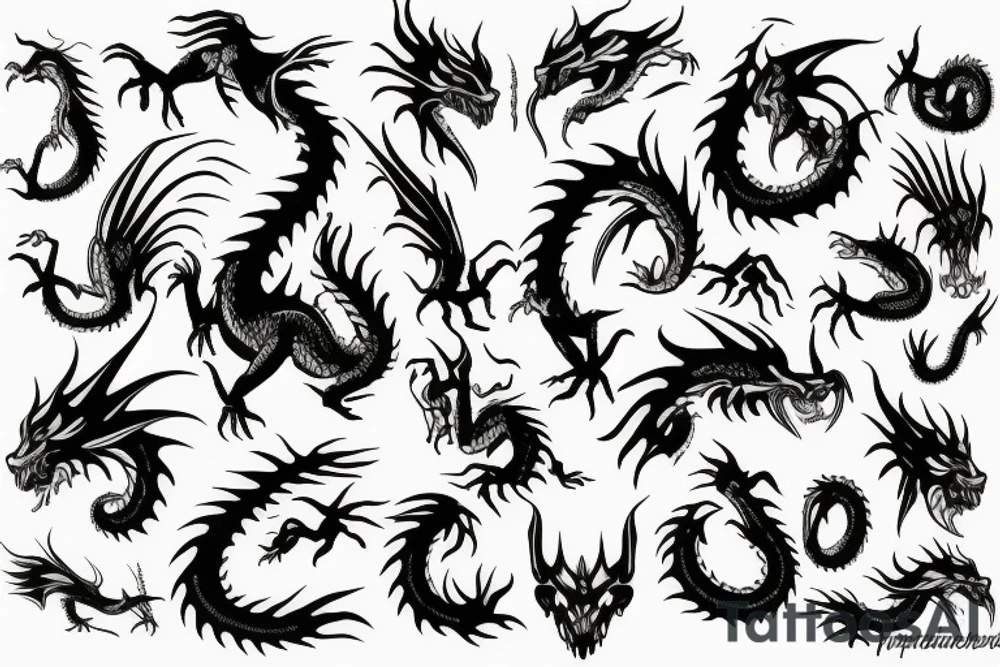dragon tattoo idea