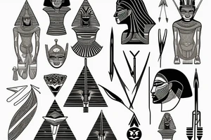 arrow. egypt style tattoo idea