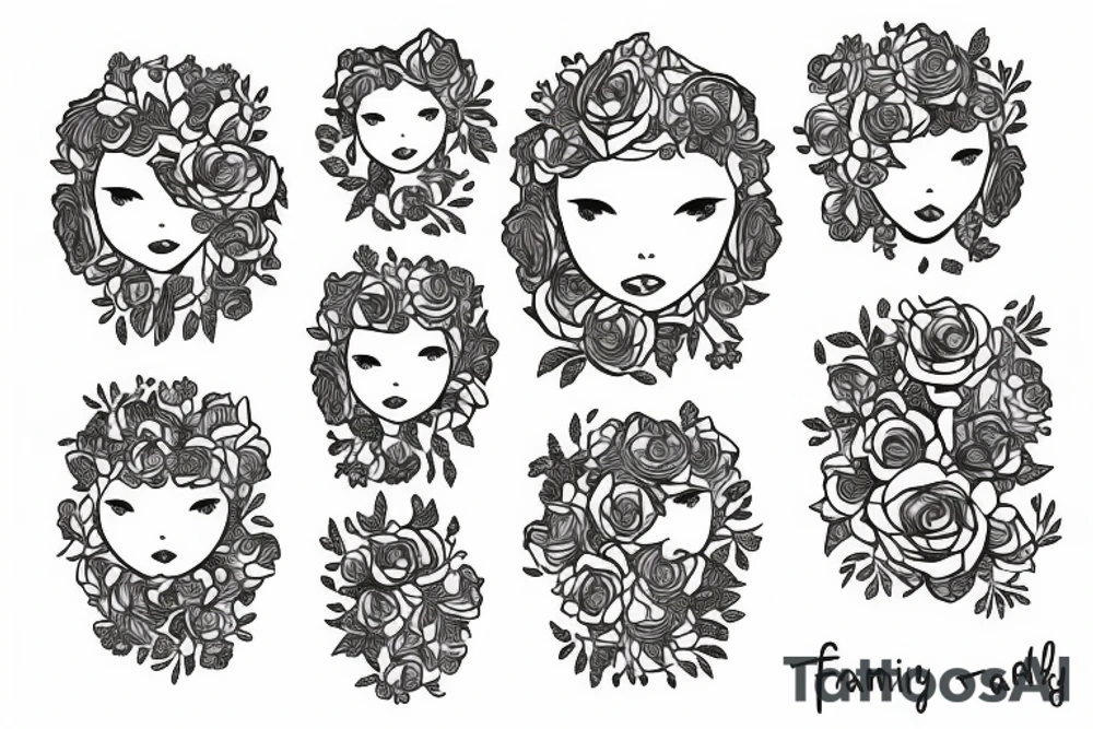 Family, coding, flowers tattoo idea