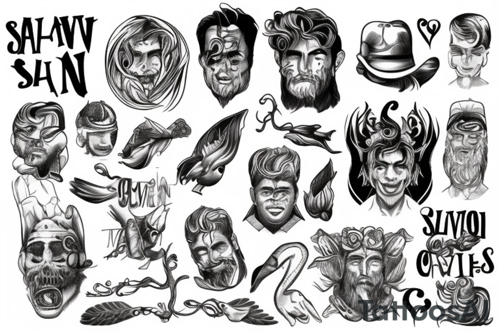 A man salvation tattoo idea