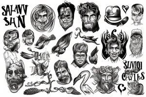 A man salvation tattoo idea