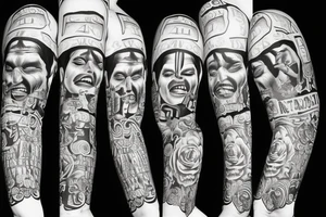 Chicano laugh now cry later tattoo idea