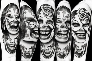 Chicano laugh now cry later tattoo idea