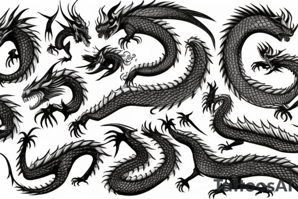 A big dragon tattoo idea