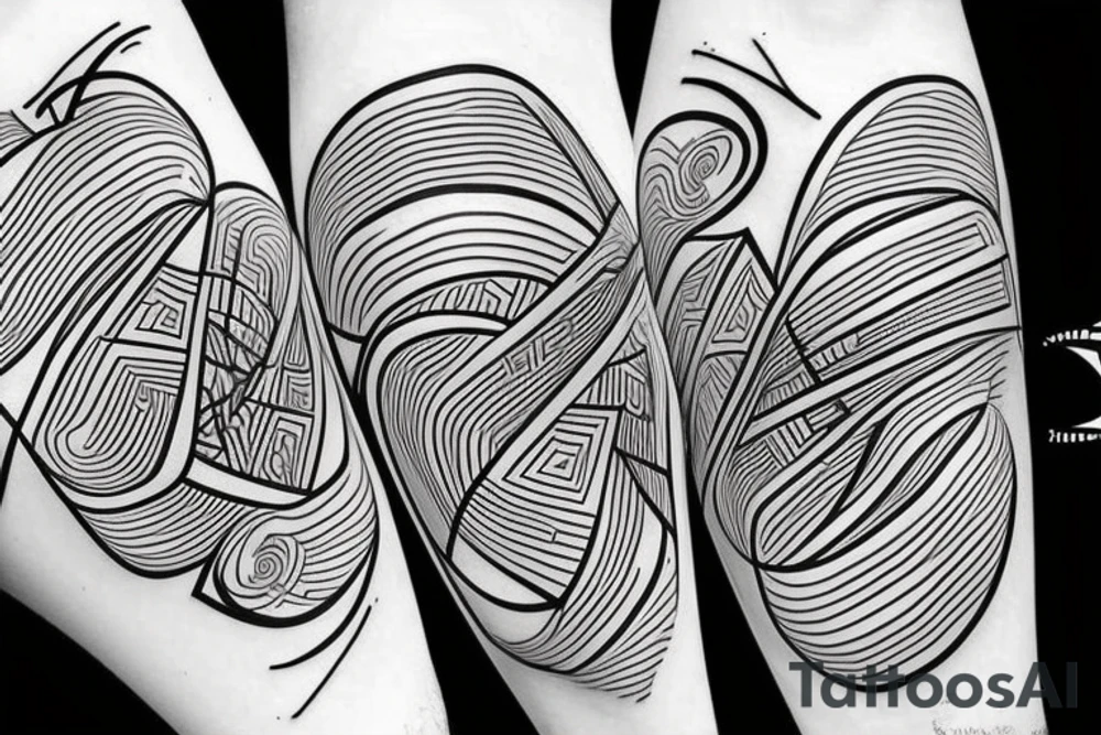 Abstract art tattoo idea