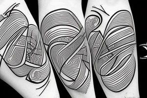 Abstract art tattoo idea