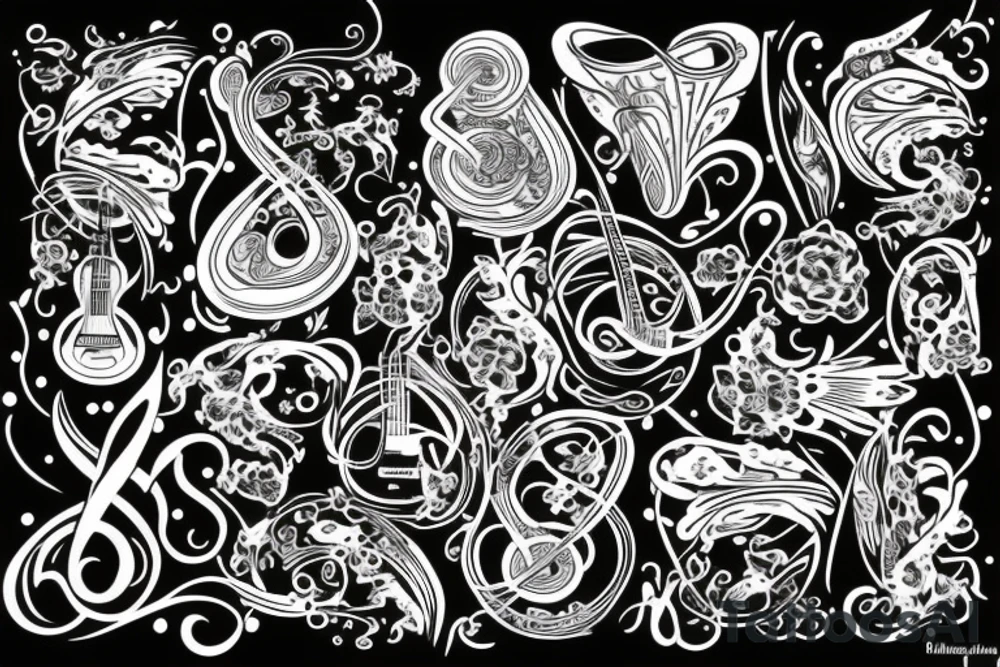 Reproductor de musica tattoo idea