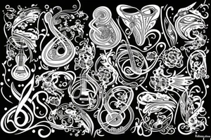 Reproductor de musica tattoo idea