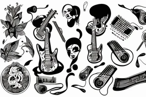 Reproductor de musica tattoo idea