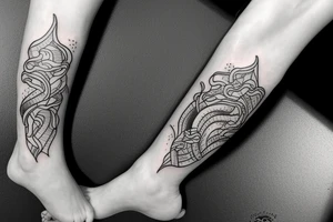 Jump of the end the water is clear and innocent tattoo idea