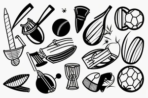 Cricket sport + alcohol tattoo idea