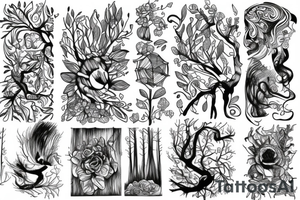 forest tattoo idea