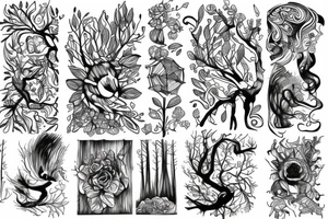 forest tattoo idea