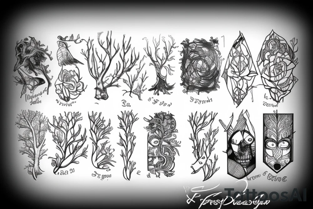 forest tattoo idea