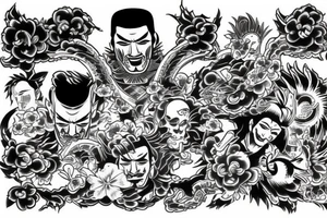 yakuza style tattoo idea