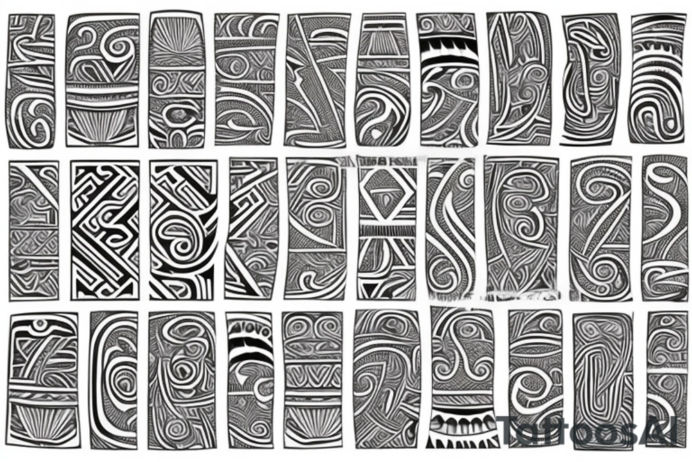 maori pattern tattoo idea