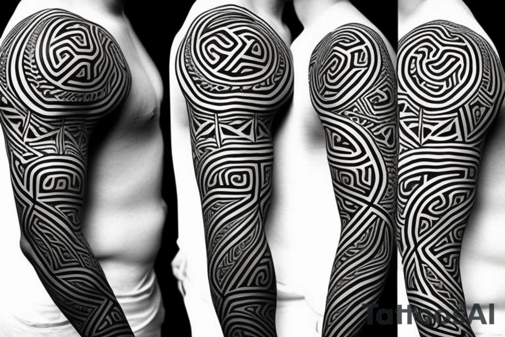 maori pattern tattoo idea