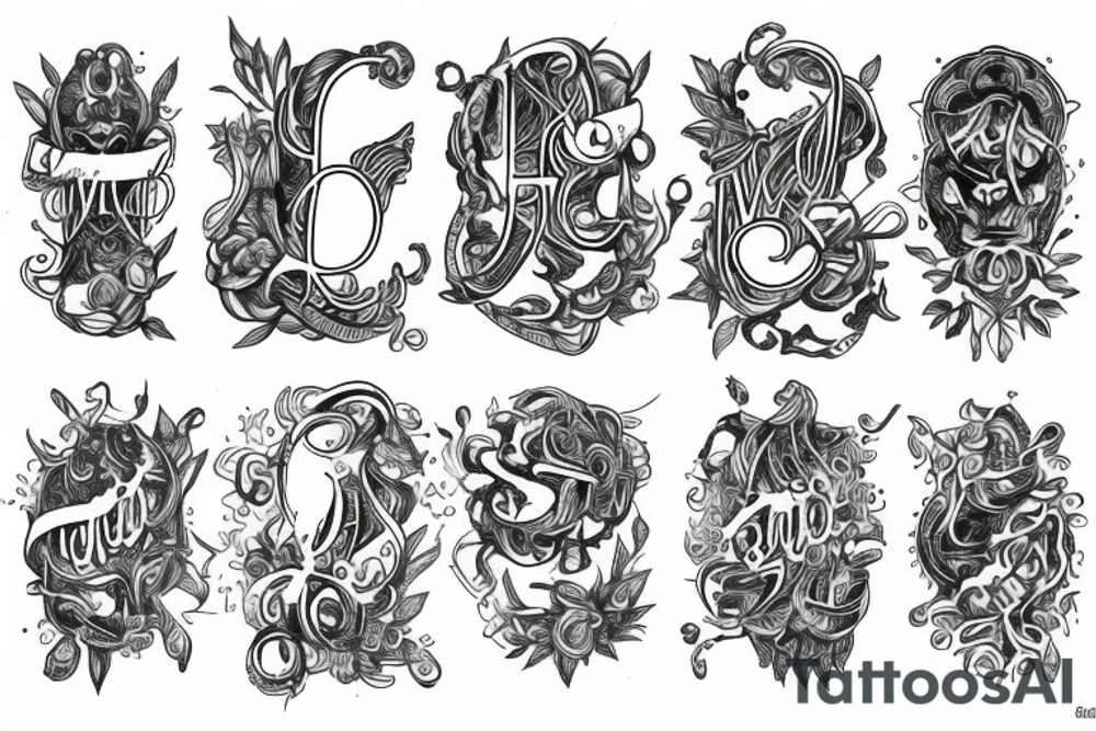 Name Viswan tattoo idea