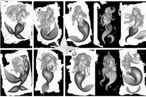 Beautiful mermaid tattoo idea