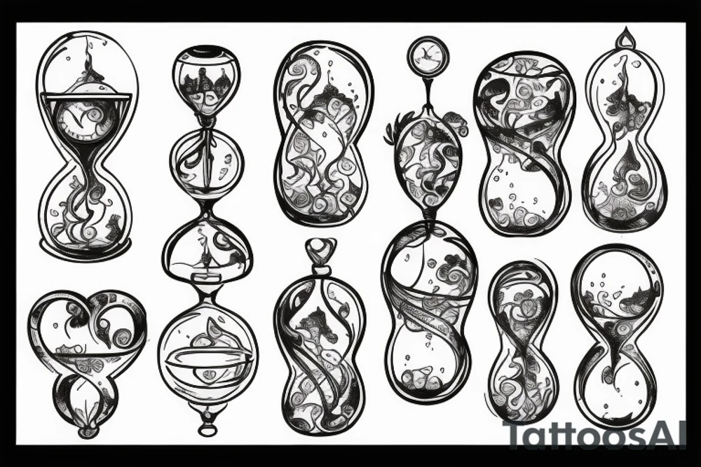 hourglass tattoo idea