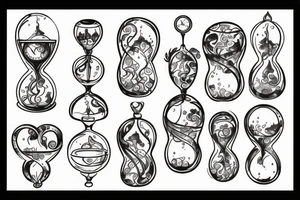 hourglass tattoo idea