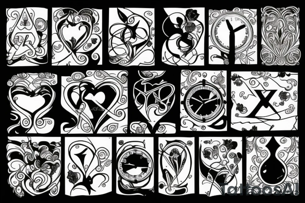 hourglass tattoo idea