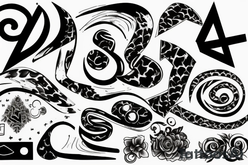 Number 42 and an infinte sign tattoo idea