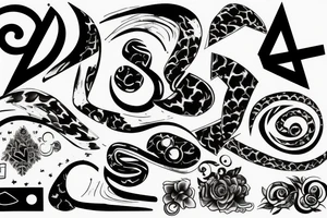 Number 42 and an infinte sign tattoo idea