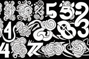 Number 42 and an infinte sign tattoo idea