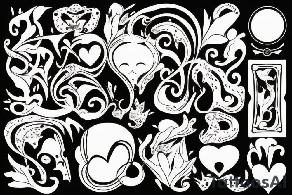 painting frame with blank inside tattoo idea