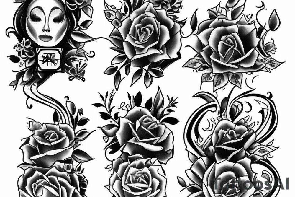 painting frame with blank inside tattoo idea