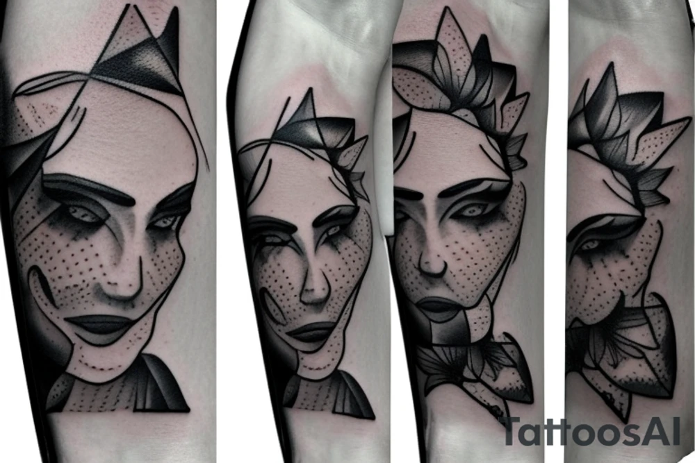 painting frame with blank inside tattoo idea