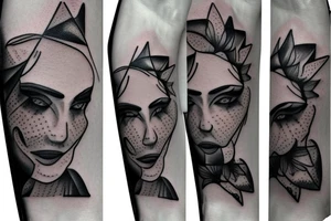painting frame with blank inside tattoo idea