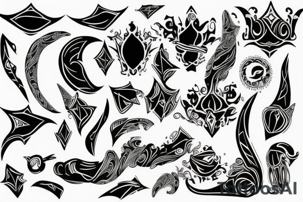 Royal and atitude tattoo idea