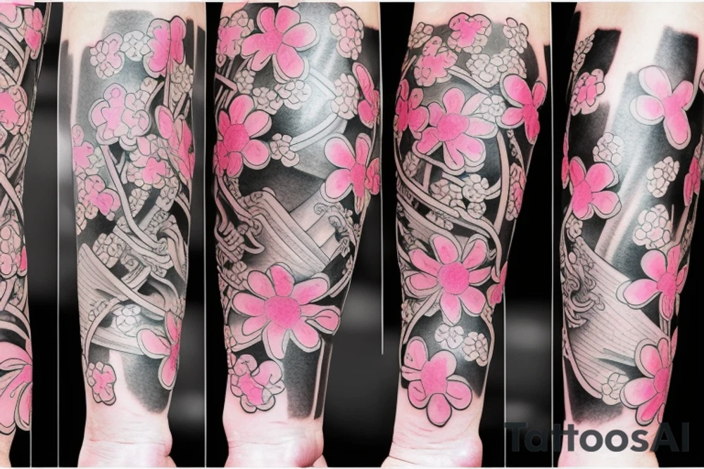 japanese sakura tattoo tattoo idea