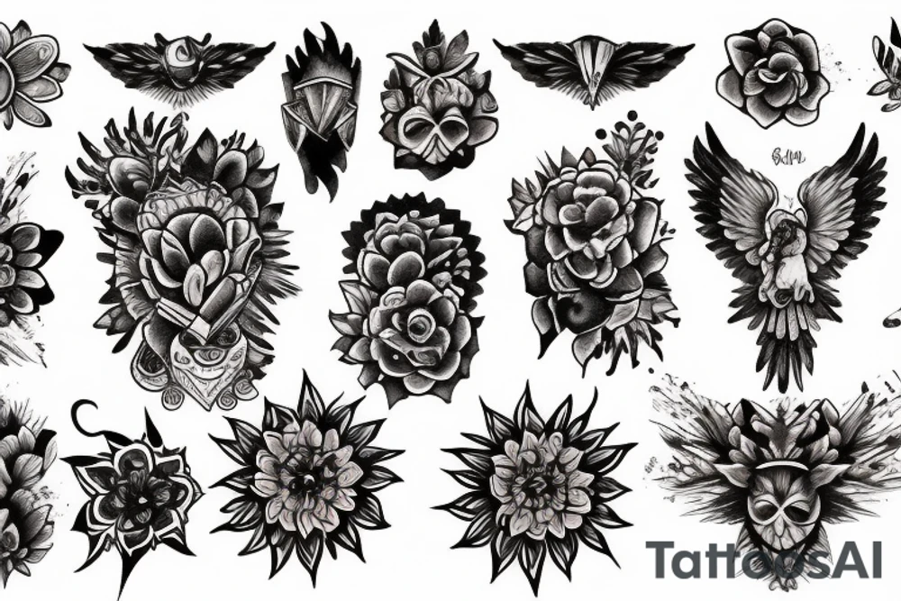 Small shoulder spiritual tattoo tattoo idea