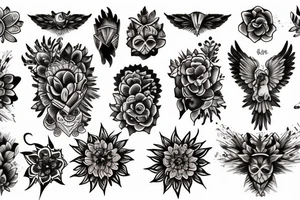 Small shoulder spiritual tattoo tattoo idea