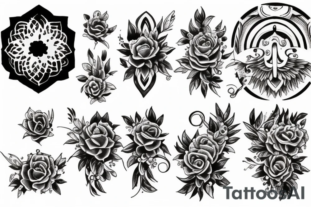Small shoulder spiritual tattoo tattoo idea
