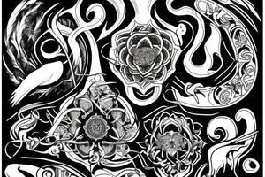 Spiritual, life, courage tattoo idea