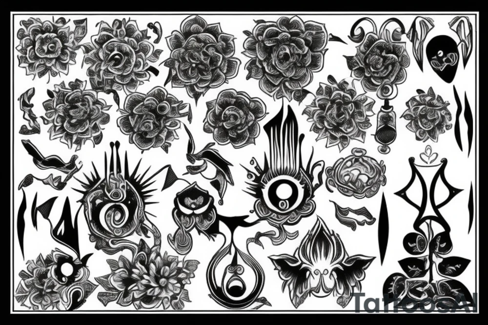 Spiritual, life, courage tattoo idea