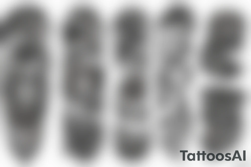 ramo de flores linea fina tattoo idea