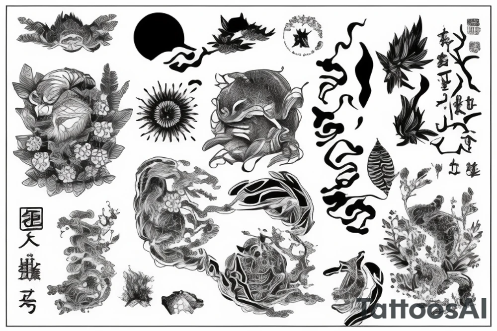 sleeve, related to nature tattoo idea