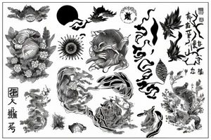 sleeve, related to nature tattoo idea
