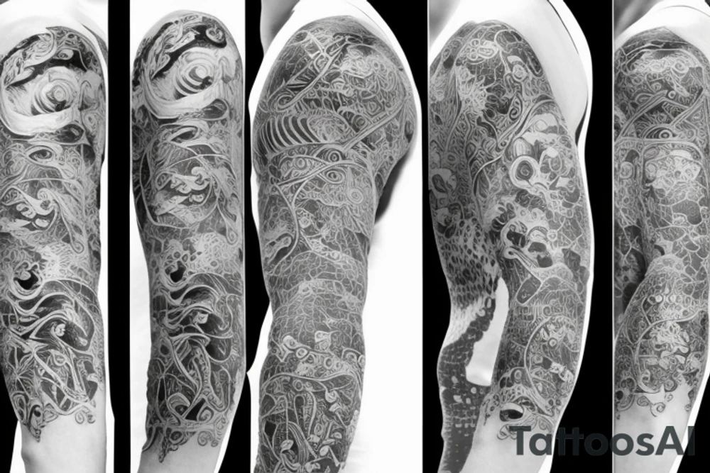 sleeve, related to nature tattoo idea