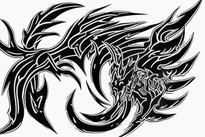 Scorpio from the mortal combat, on ice and flame tattoo idea